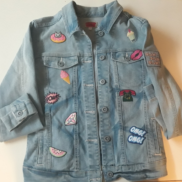 iron on patches on denim jacket
